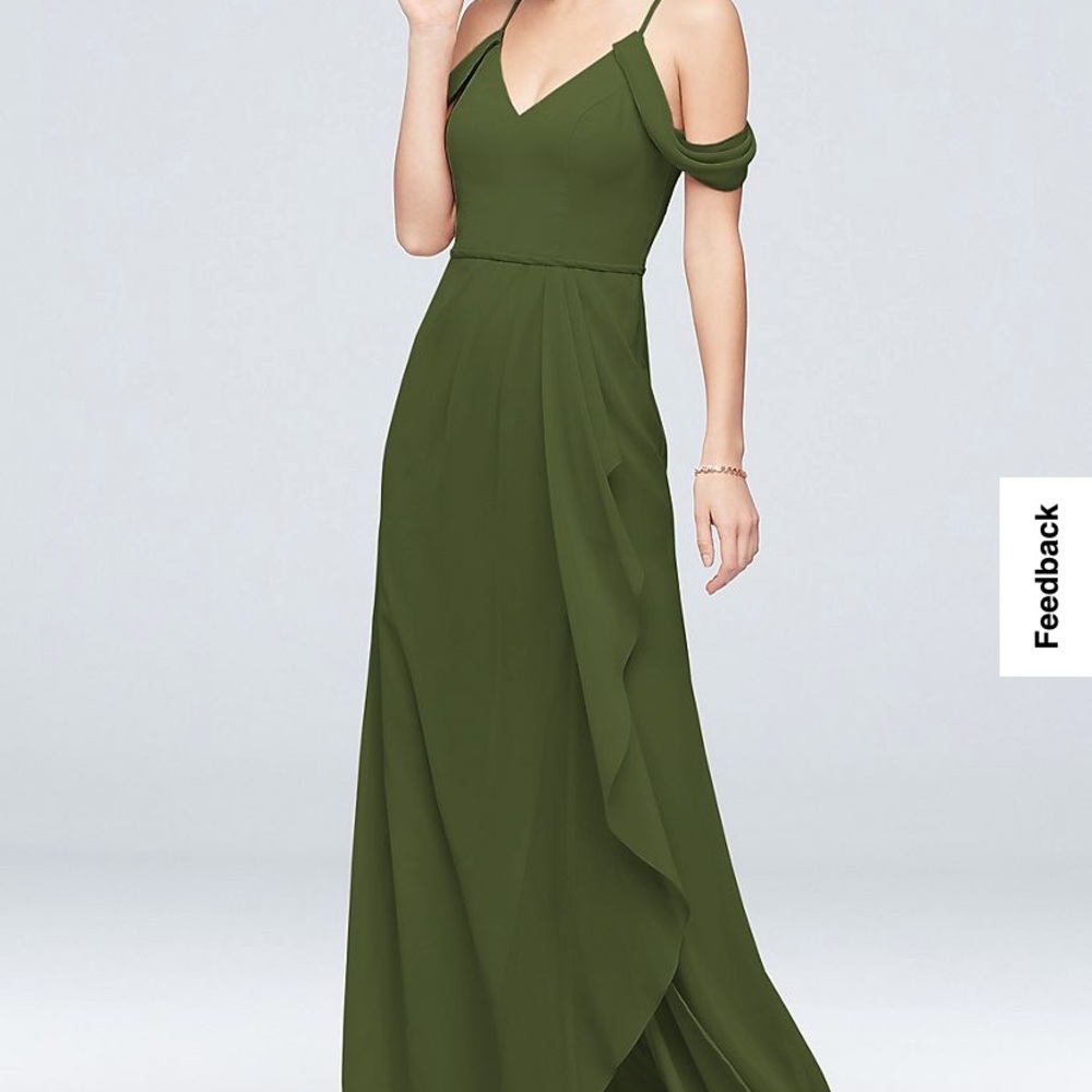 David’s Bridal Off The Shoulder Bridesmaid Dress